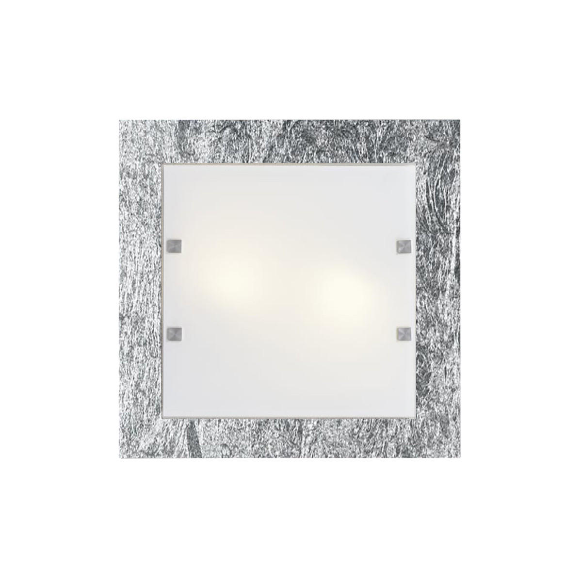 DECKENLEUCHTE - Silberfarben, Metall (55/55/6cm) - Lumicom