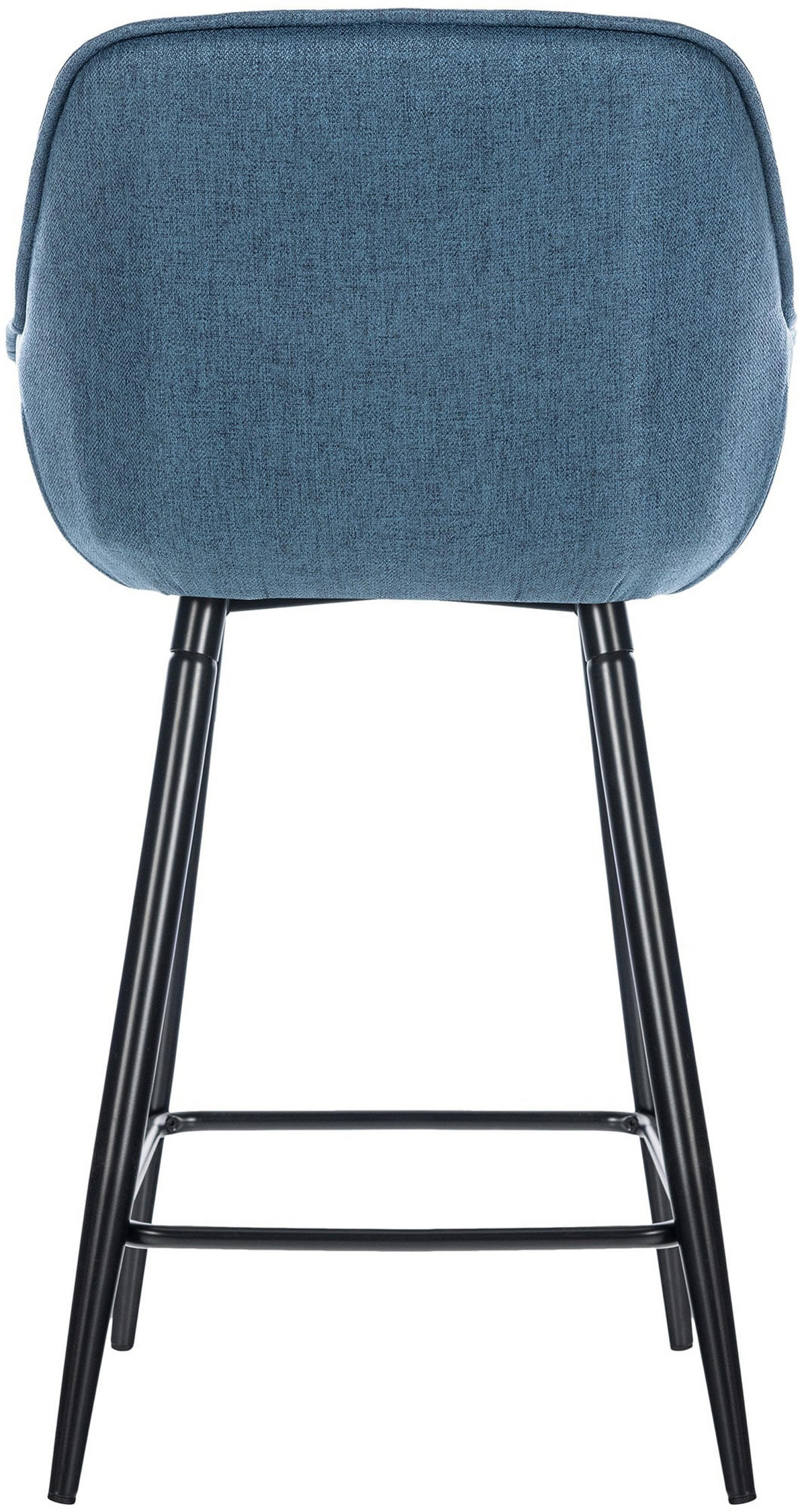 BARHOCKER 2er Set Gibal Stoff blau - Blau/Schwarz, Textil/Metall (54/93.5/57.5cm) - TPFLiving