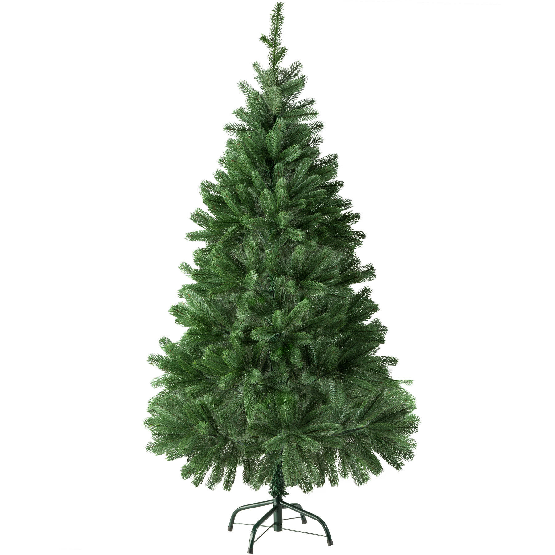 WEIHNACHTSBAUM ,inklusive Metallständer mit Kunststoffkappen,grün - Grün, Kunststoff (140cm) - tectake