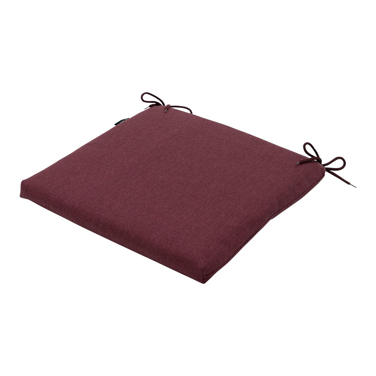 SITZKISSEN Canvas 40/40 cm 4er-Set - Dunkelrot, Textil (40/4/40cm) - Madison