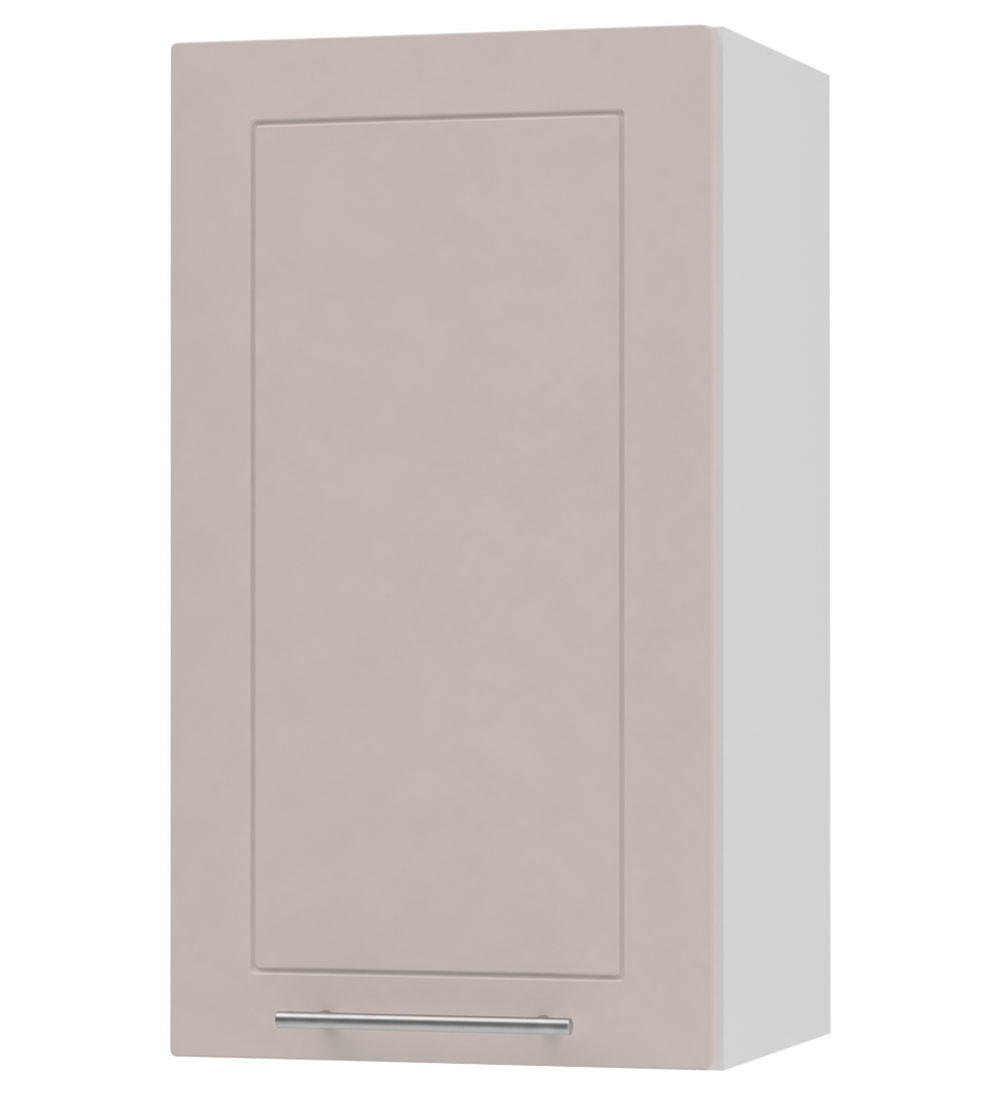KÜCHENHÄNGESCHRANK Kvantum W2/40 Weiß / Kaschmir Matt 40 / 32,5 / 72cm - Kaschmir/Weiß, Holz/Holzwerkstoff (40/72/32.5cm) - Feldmann-Wohnen