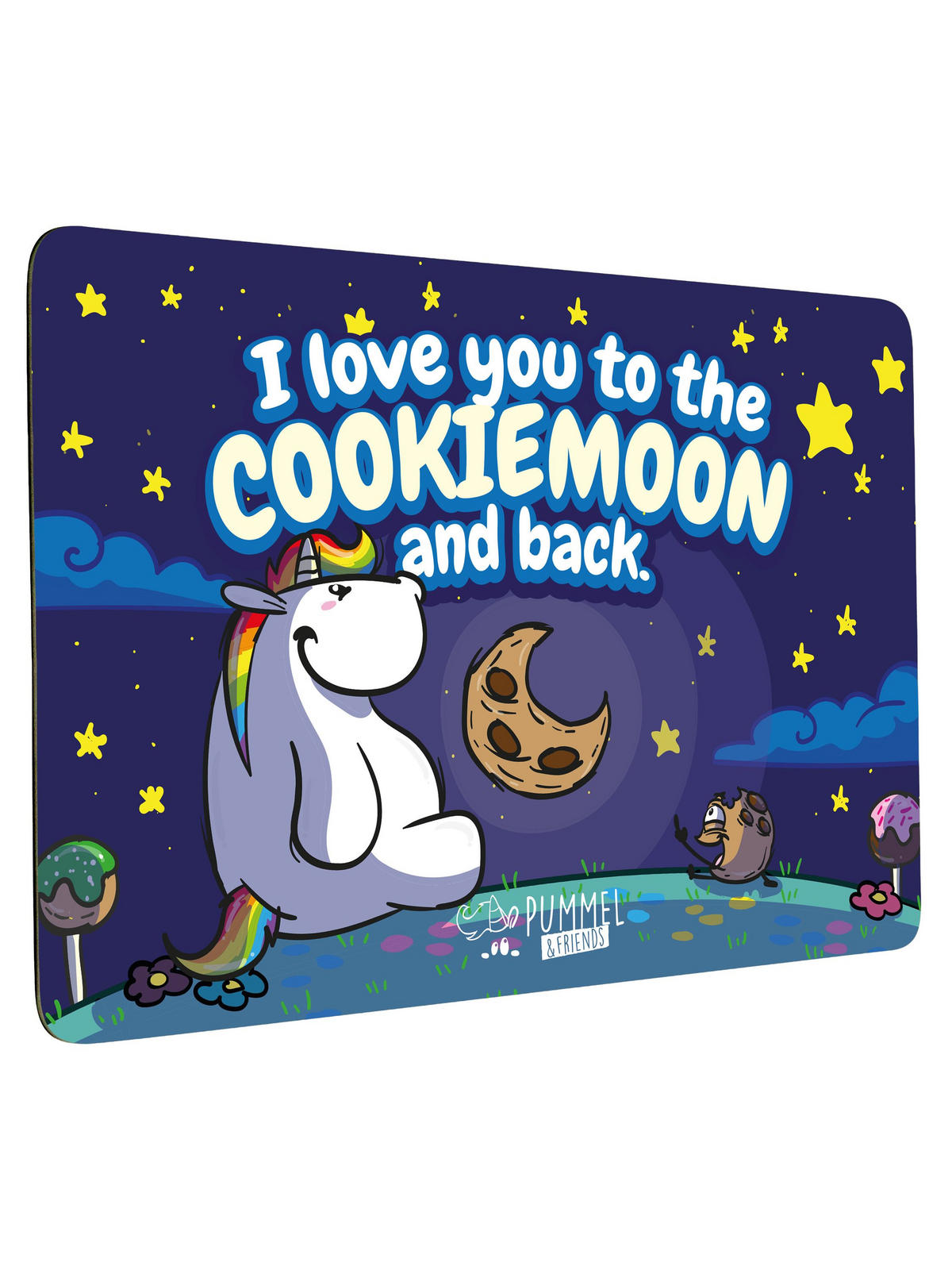 BRETTCHEN Pummeleinhorn Love you to the Cookiemoon Mehrfarbig 14,5 x 23,5 cm - Multicolor, Kunststoff (14.5/23.5cm) - United Labels