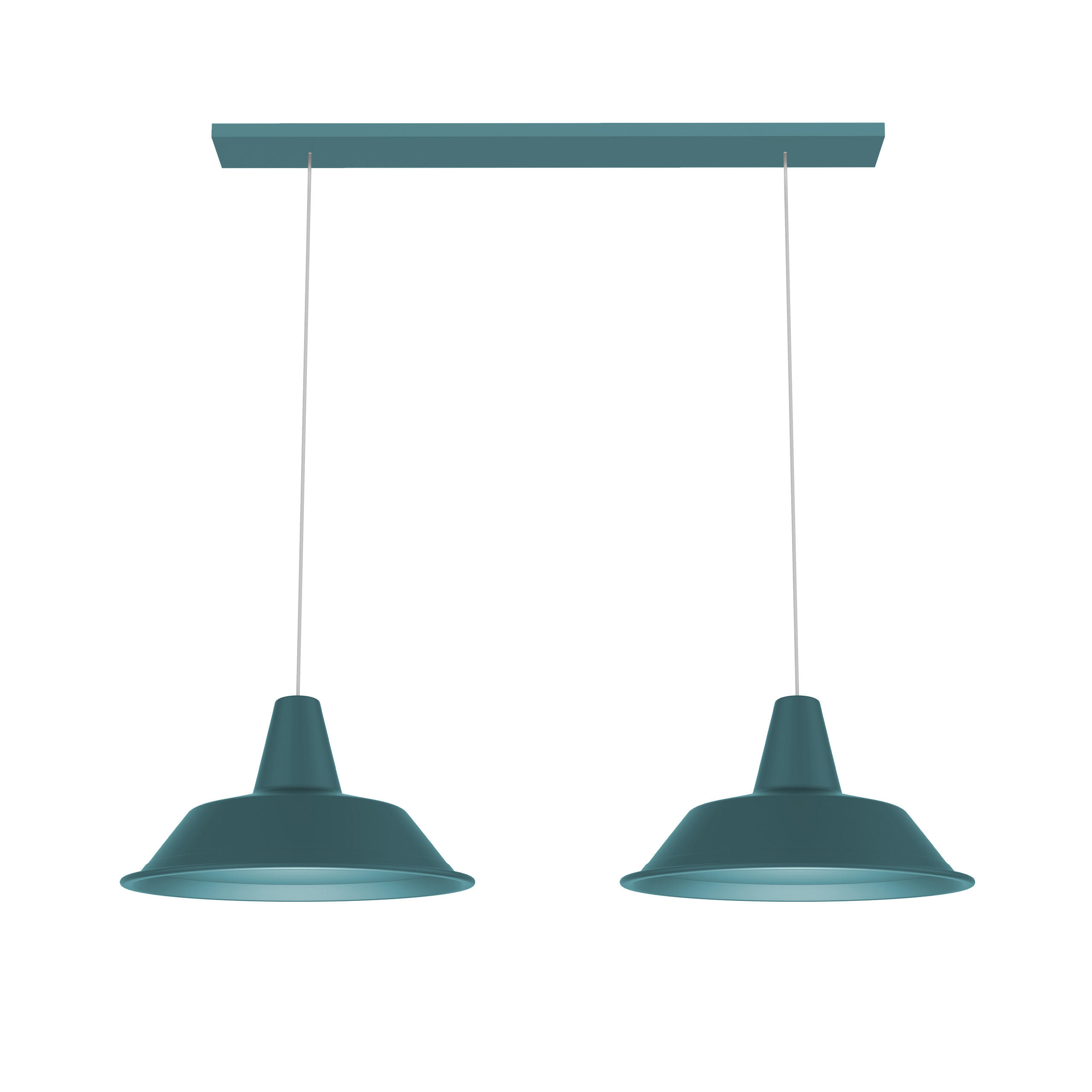 HÄNGELEUCHTE - Blau, Metall (35/70/120cm) - Lumicom