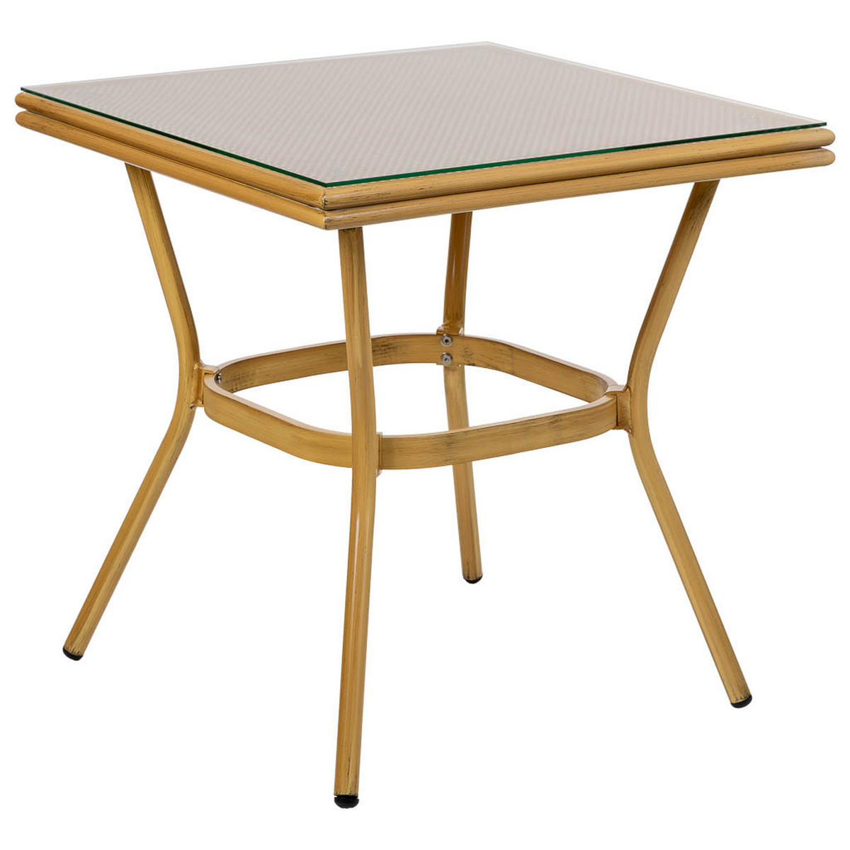 BALKONSET, braun, 70x72x55cm, 3-tlg. - Braun, Metall - Wanderlust