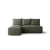 ECKSOFA mit Schlaffunktion SAVIO MINI Quelle 37 Links - Dunkelgrün, Textil (200/140cm) - Bedante