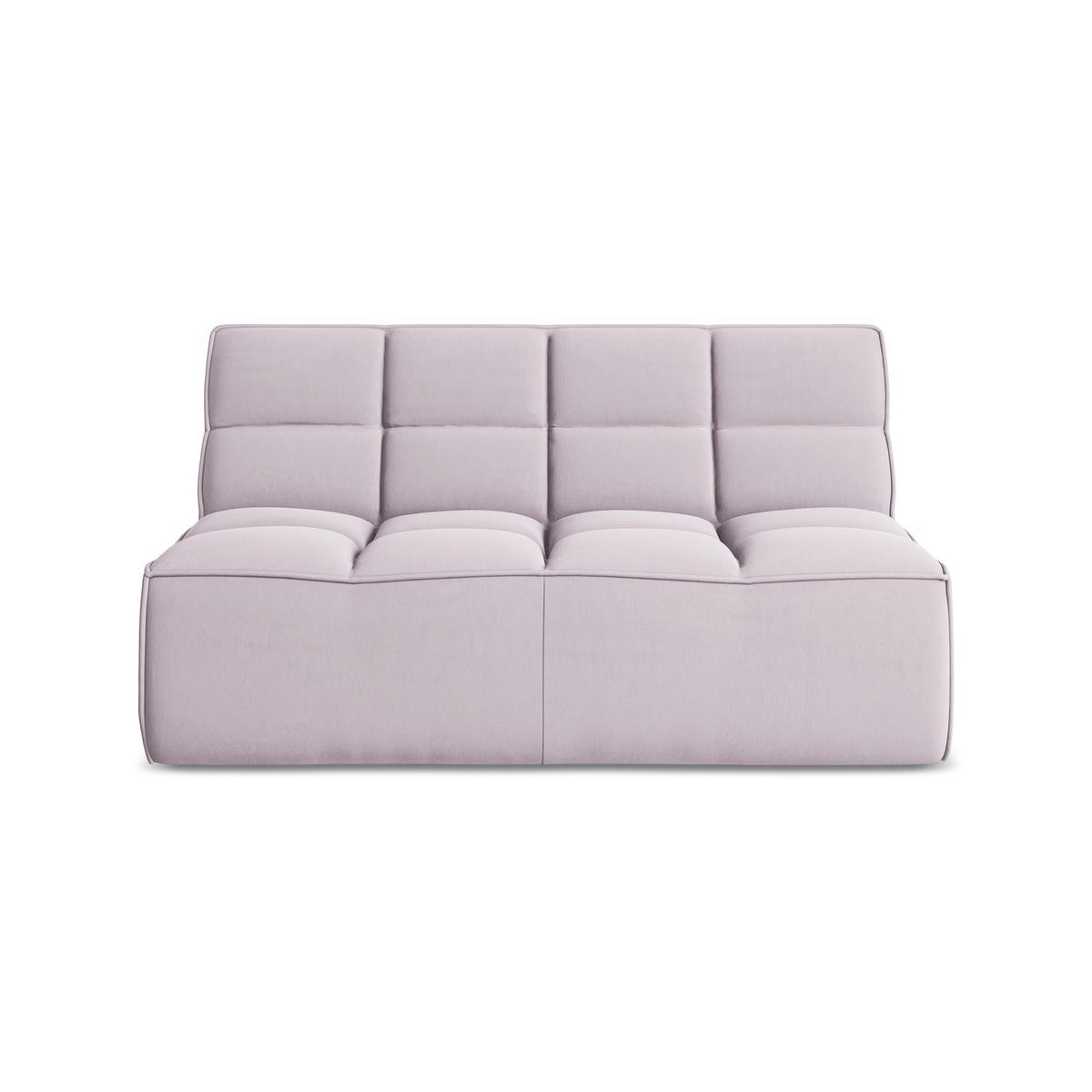 2-SITZER-SOFA Samt Stoff Violett - Lila/Flieder, Kunststoff/Textil (160/75/93cm) - LaMiaSofa