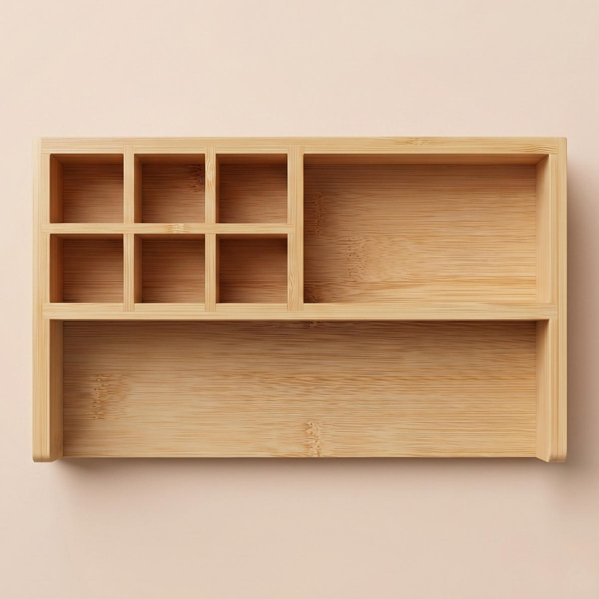SCHREIBTISCHORGANIZER Bambus 10/25/15,5 cm - Beige, Naturmaterialen (10/25/15.5cm) - BOXIMO