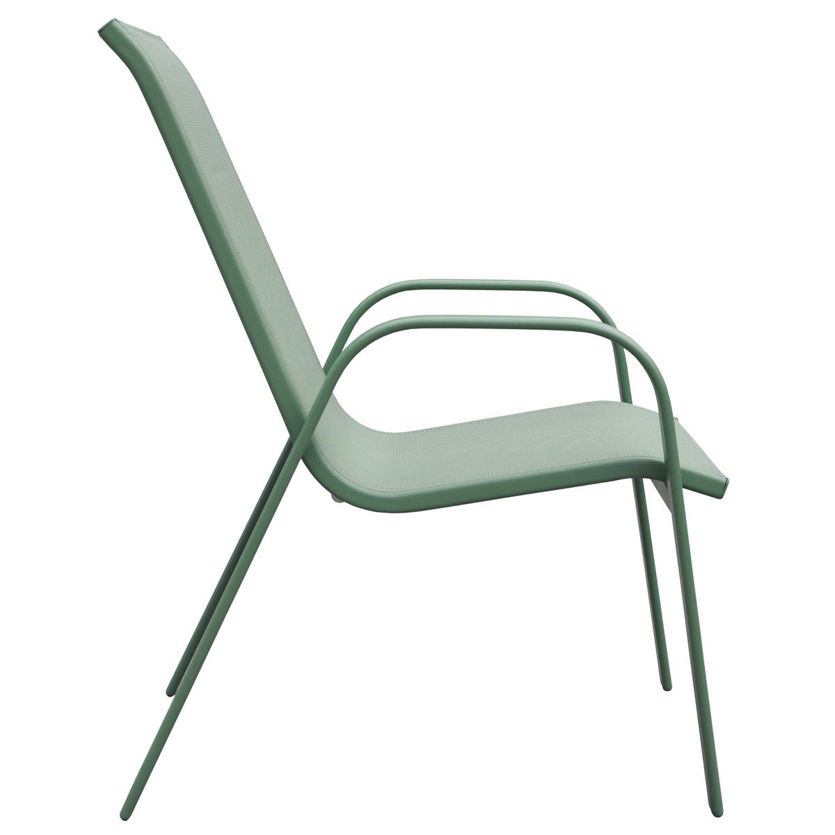GARTENSTÜHLE Marbella Salbeigrün und Salbeigrün 6er-Set - Grün, Kunststoff (56.5/92.5/76cm) - Happy Garden