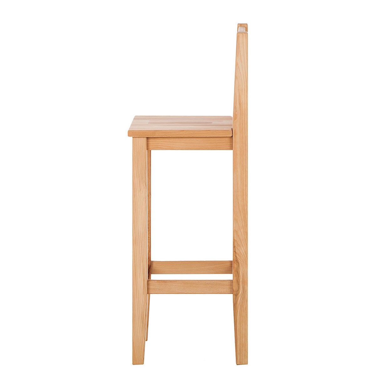 BARSTUHL - Kernbuche massiv, geölt - Kernbuche, Holz (36/96/36cm) - home24