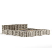 POLSTERBETT Nessino Beige 160/200 cm - Beige/Schwarz, Holz/Holzwerkstoff (160/200cm) - Maison de Reve