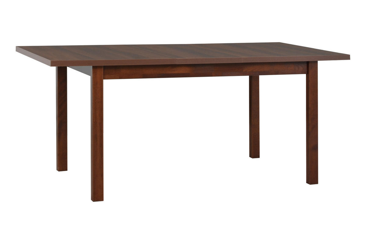 ESSTISCH Alba 1 - Walnussfarben/Braun, Holz (80/120/78cm) - Leaf Design