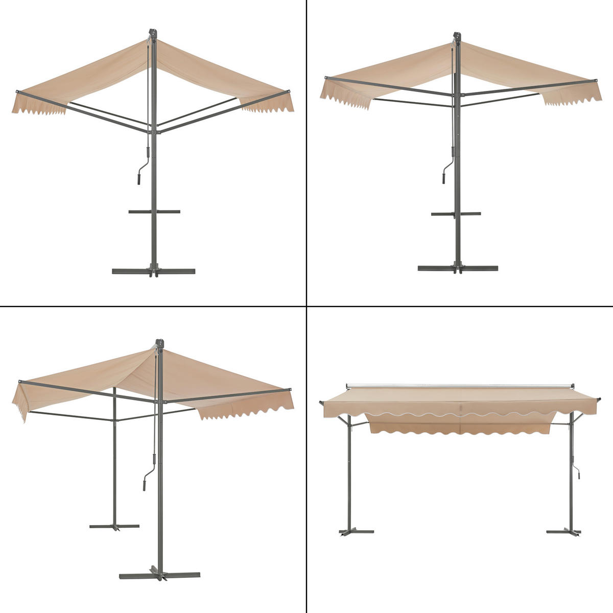 STANDMARKISE Selenizza - Sandfarben, Textil (400/260/300cm) - pro.tec