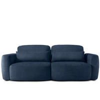 SOFA 3 ELOSA - Dunkelblau, Holz/Textil (245/85/115cm) - KONSIMO®