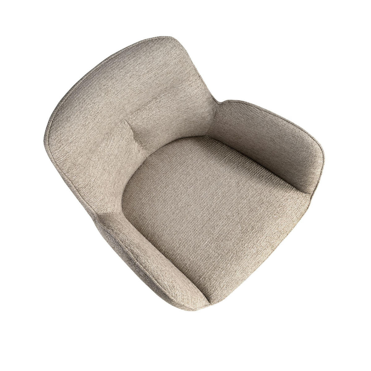 STUHL aus Stoff 61/63/84 cm - Beige/Sahara, Textil/Metall (61/84/63cm) - ANGEL CERDA