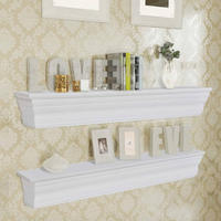 WANDREGALE Aaliyah 2 Stk. Weiß - Weiß, Holz (61/9/9.5cm) - furnicato