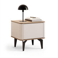 NACHTTISCH BELLAGIO PUSH TO OPEN - Beige, Holzwerkstoff (48/18/40cm) - Idohome