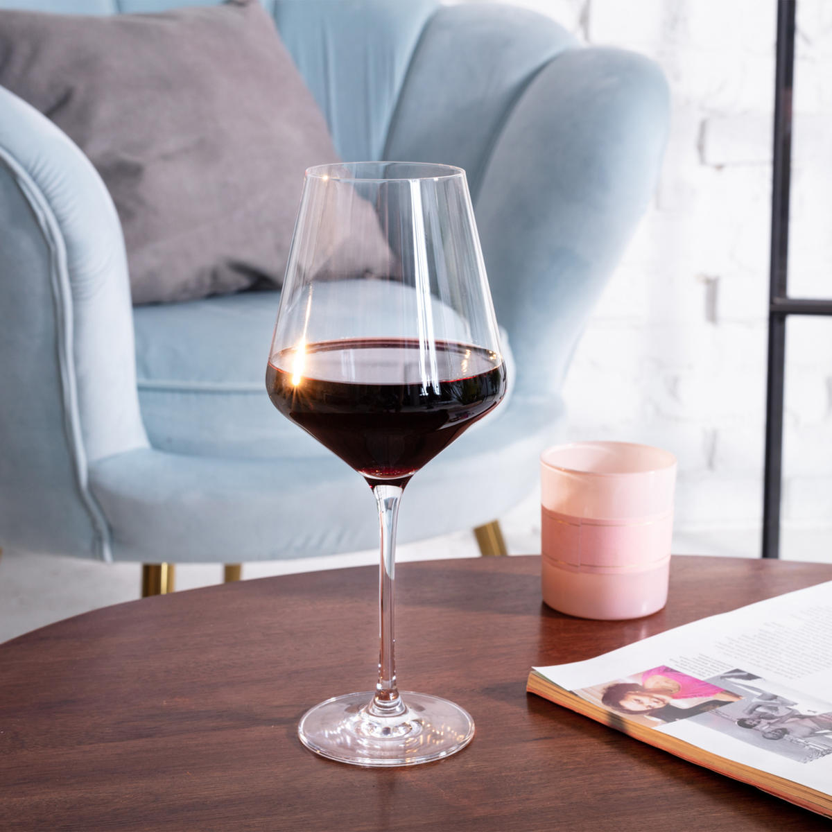 ROTWEINGLÄSER, AVANT-GARDE 6er-Set, 550 ml - Transparent, Glas (0.55L) - Krosno Glass