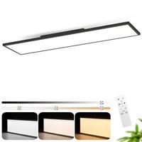 LED-DECKENLEUCHTE Landshut 120/30/4.5 cm - Schwarz, Metall (120/30/4.5cm) - Nettlife