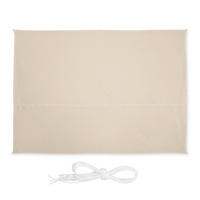 SONNENSEGEL - Beige, Textil/Metall (350/250cm) - Relaxdays