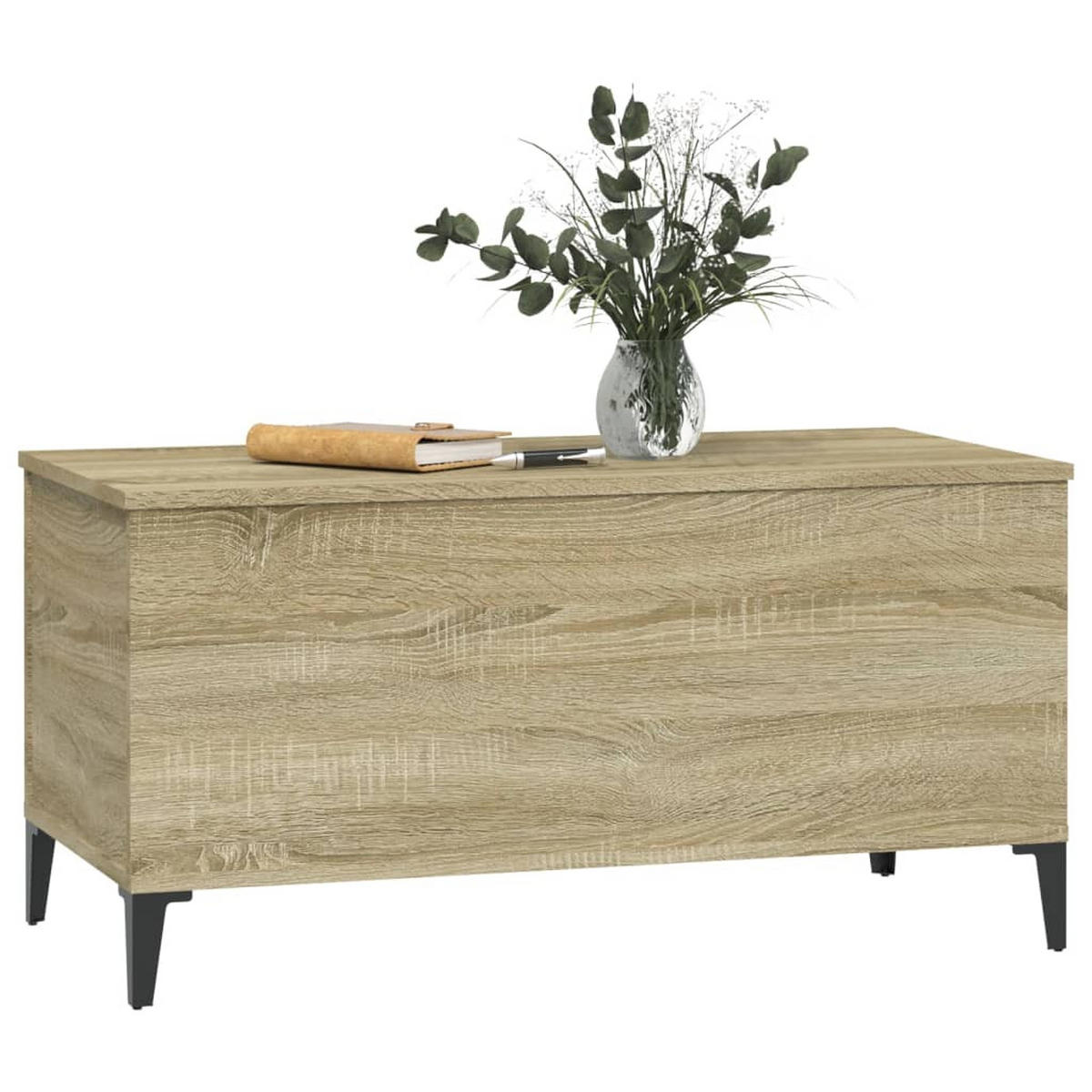 COUCHTISCH Sonoma-Eiche 90x44,5x45 cm Holzwerkstoff - Braun, Holzwerkstoff (90/44.5/45cm) - furnicato