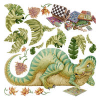 AUFKLEBER 130x168 cm Dinozaur Spiel - Grün, Kunststoff (130/168/0.1cm) - TULUP