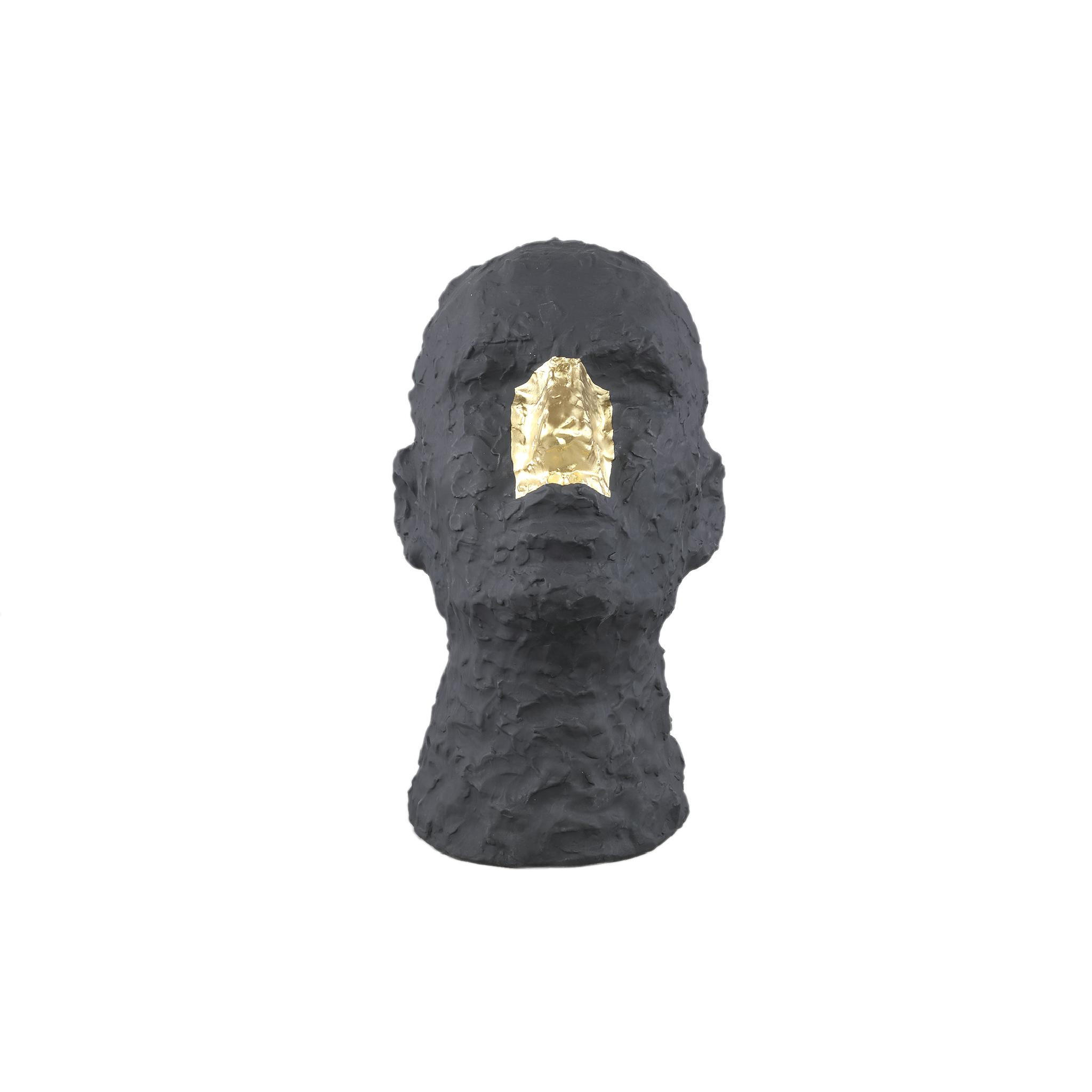 SKULPTUR Bertrand Schwarz 27/20/33.5cm - Schwarz, Keramik (20/33.5/27cm) - PTMD Collection