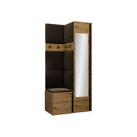 GARDEROBEN-SET Orion XXV - Eiche Artisan/Braun, Holzwerkstoff/Kunststoff (82/186/46cm) - MIRJAN24