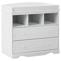 WICKELKOMMODE VIRDEN Weiß - Weiß, Holzwerkstoff (90/86/50cm) - Beliani