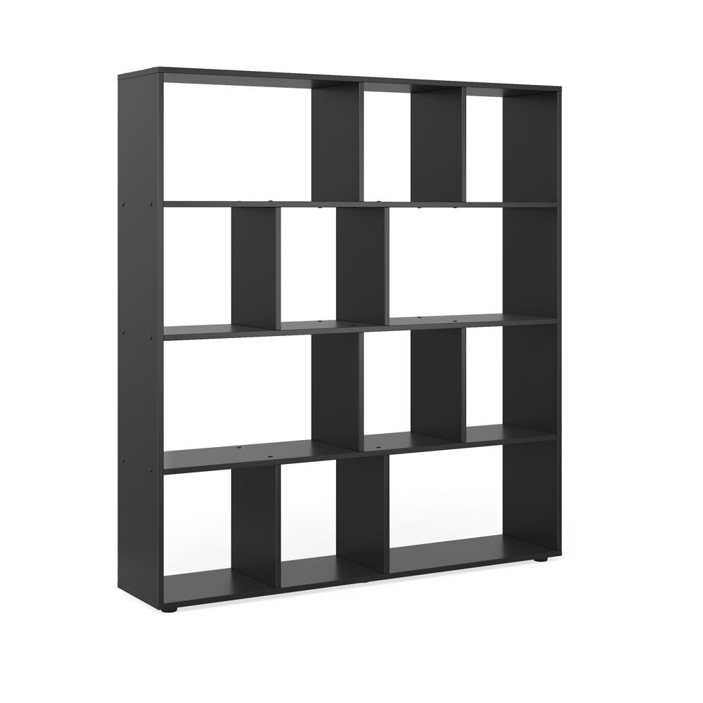 RAUMTEILER Pilar Schwarz 131.6 x 143 cm - Schwarz, Holzwerkstoff (131.6/143/29cm) - Vicco