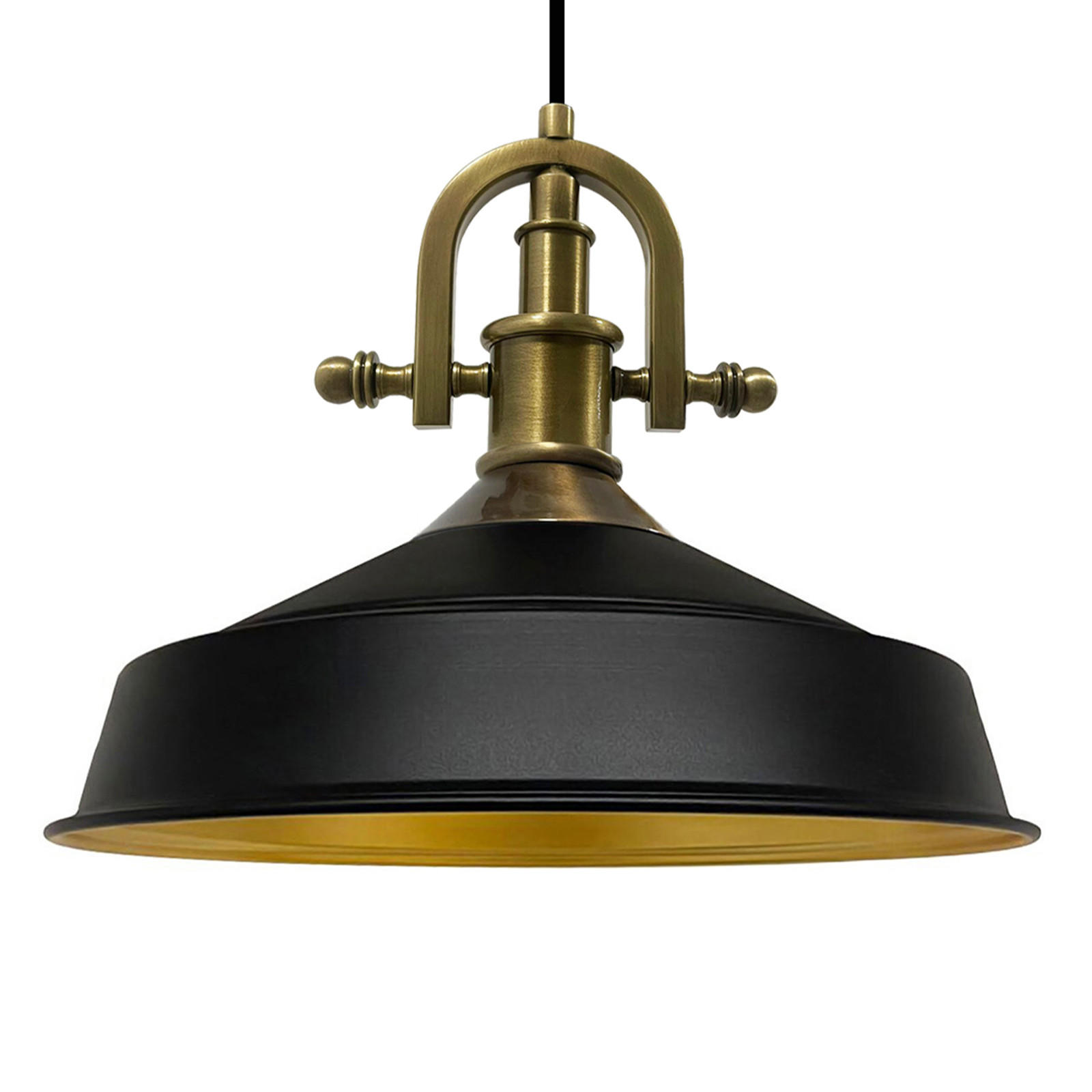 PENDELLEUCHTE Asletl-Marine - Schwarz, Metall (41/41/28cm) - Bamyum