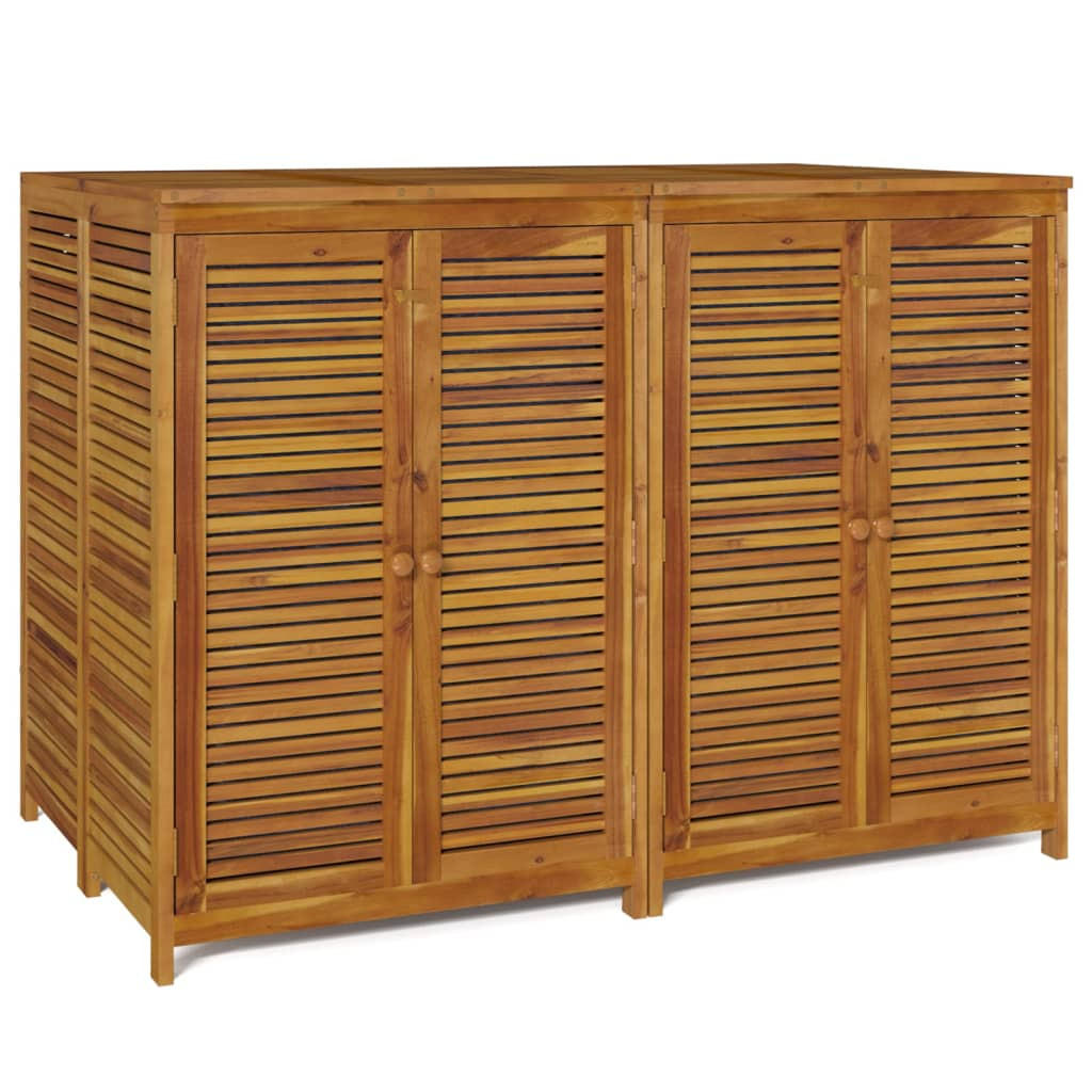 GARTENBOX 140x87x104 cm Massivholz Akazie - Braun, Holz (140/104/87cm) - furnicato