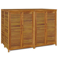 GARTENBOX 140x87x104 cm Massivholz Akazie - Braun, Holz (140/104/87cm) - furnicato