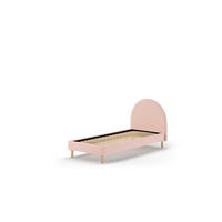 POLSTERBETT Karlotta 97x107x212 aus Holzwerkstoff in Rosa - Rosa, Holzwerkstoff (90/200cm) - 58aufmkessel