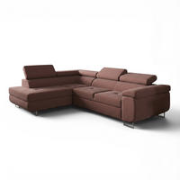 ECKSOFA Jade Mit Schlaffunktion - Rot, Holzwerkstoff/Textil (202/275cm) - Fun Möbel
