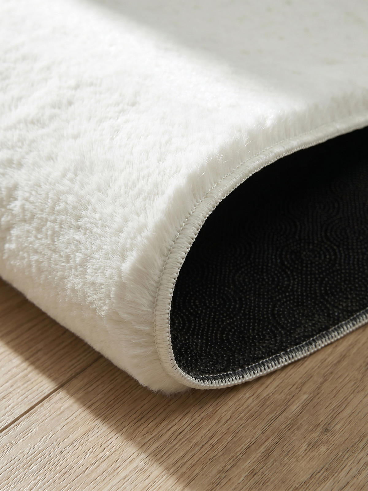 KURZFLORTEPPICH Antirutsch Uni RUTOR Polyester Creme 160 x 220 cm - Beige, Textil (160/220cm) - KADIMA DESIGN