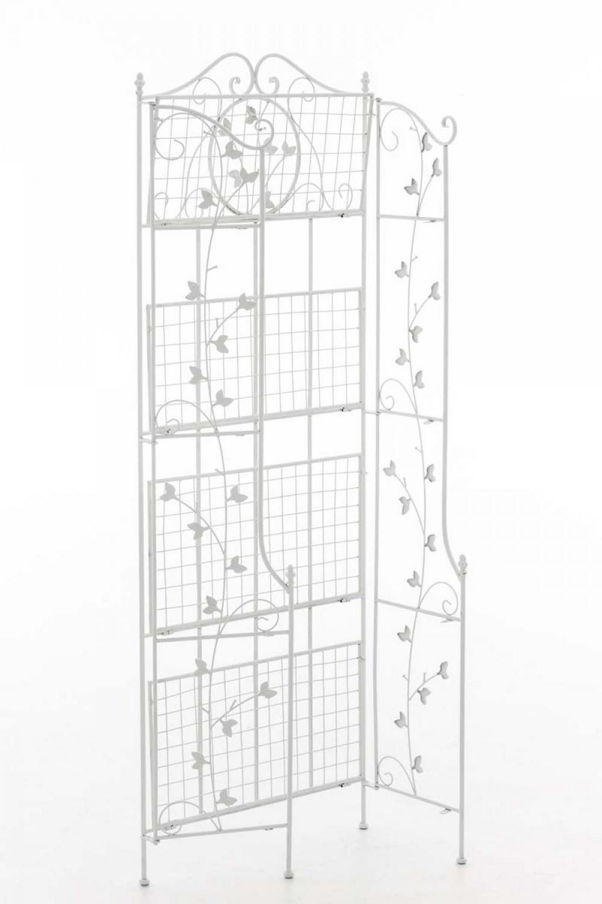STANDREGAL Metall Weiß - Weiß, Metall (60/158/33cm) - CLP