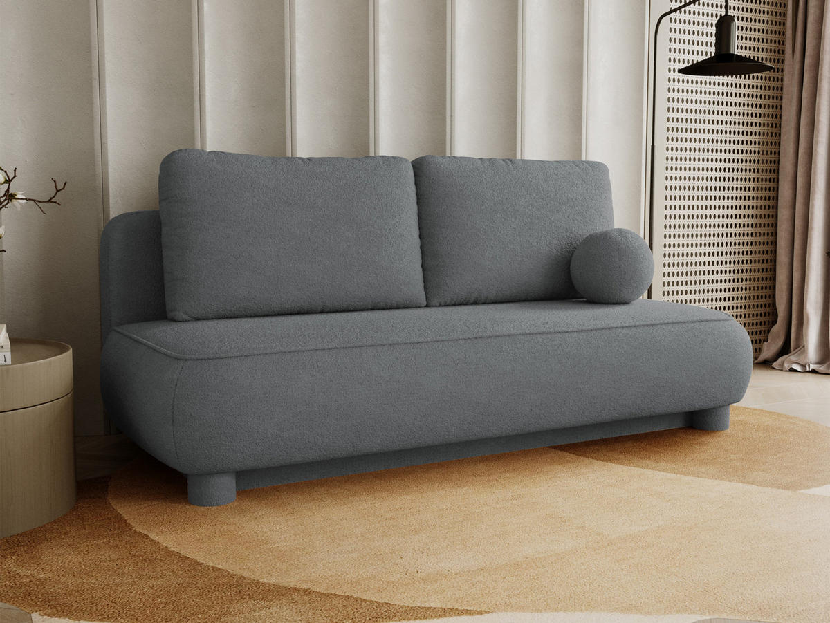 SCHLAFSOFA Gaja - Dunkelgrau, Holz/Textil (209/96/96cm) - MIRJAN24