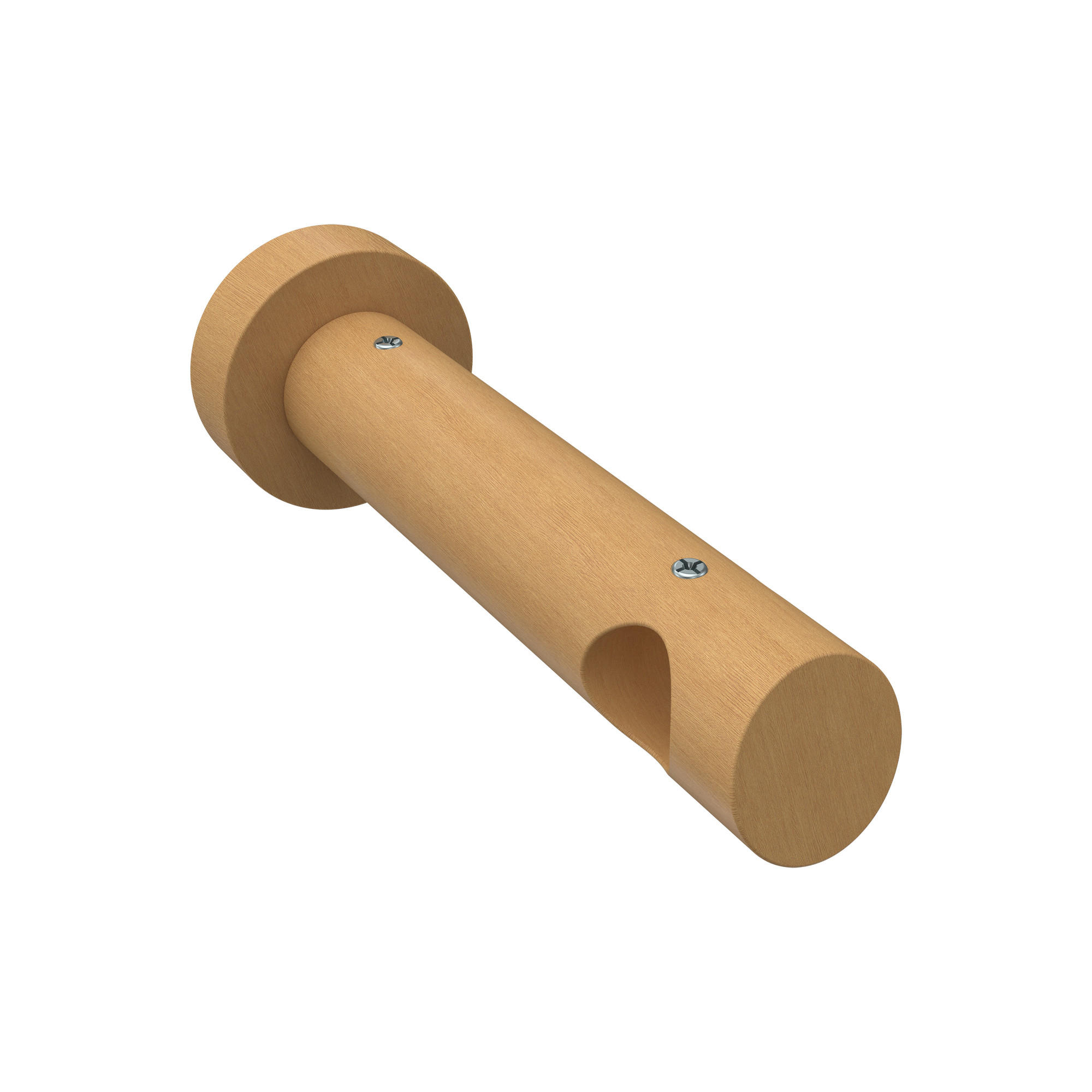 TRÄGER FÜR GARDINENSTANGEN 20 mm Ø, Talena 1-läufig, Buche - Buchefarben, Holz (15/5.3/5.3cm) - INTERDECO