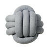 KNOTENKISSEN Strick Grau - Grau, Textil (40/40cm) - nordic coast company