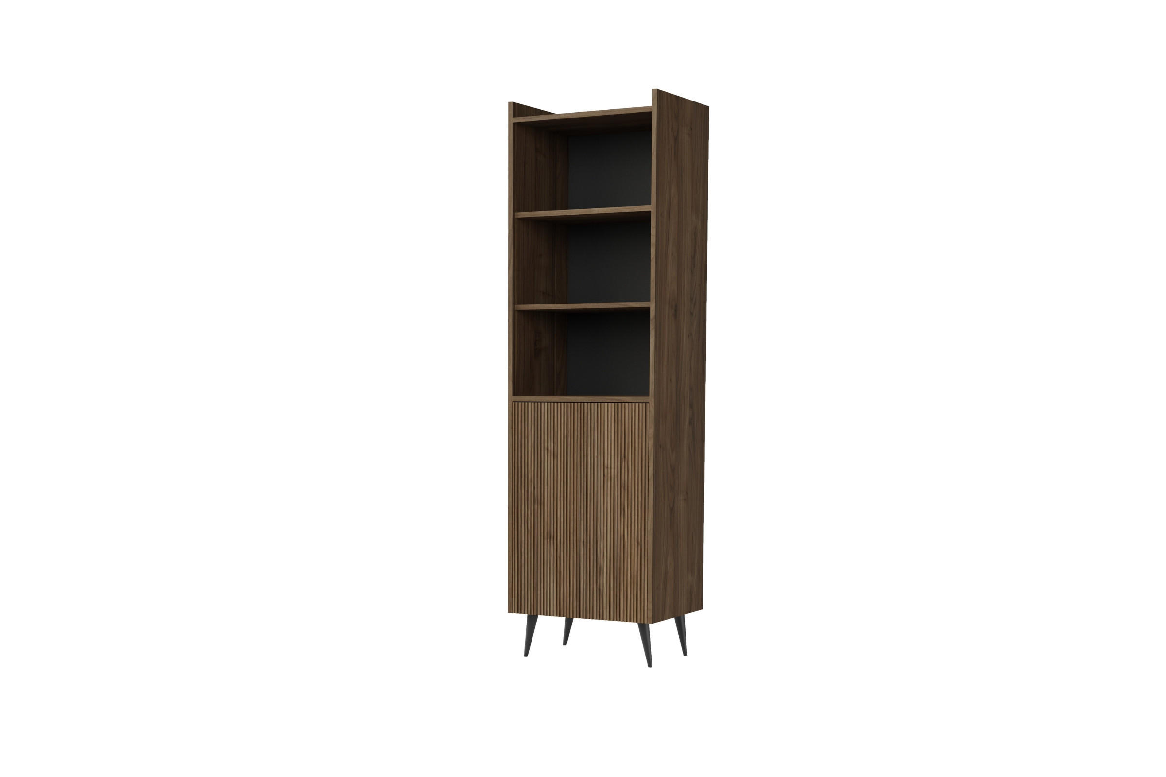 Deine Möbel 24 Regal Walnuss 52x180x41 cm