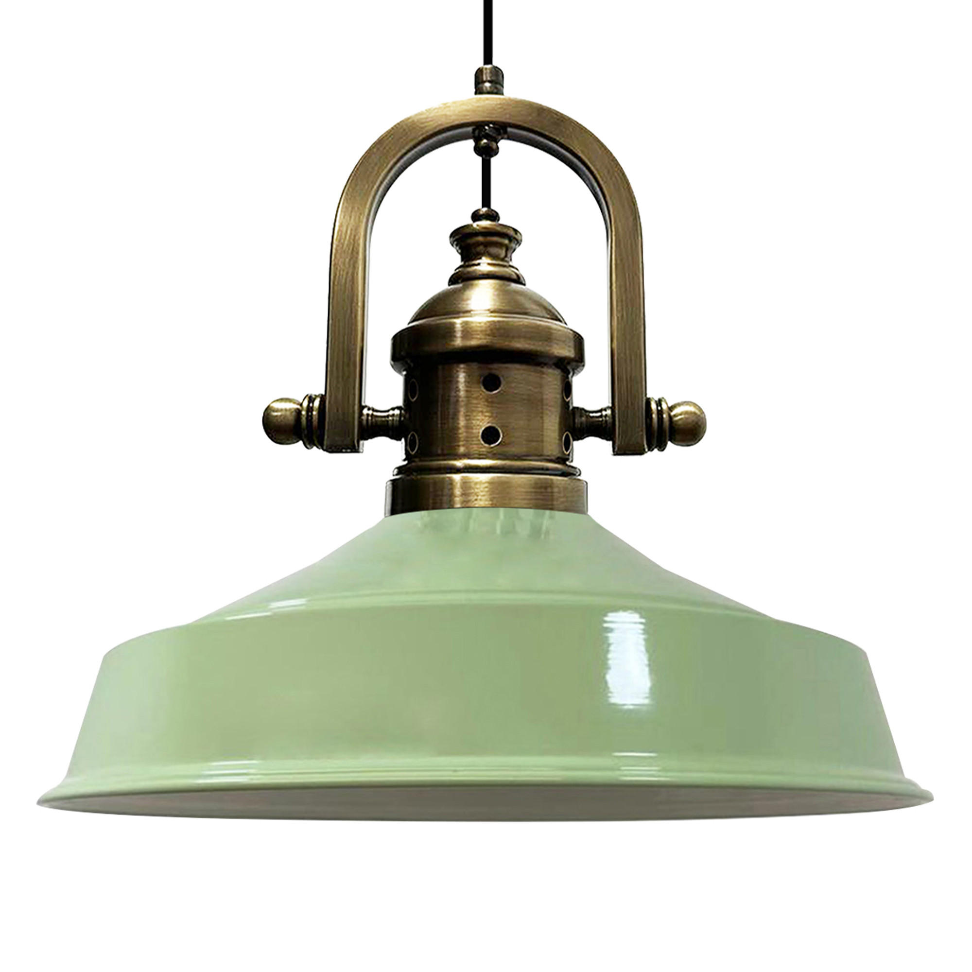 HÄNGELAMPE Industrial Asletl-Marine Vintage 41/33 cm - Mintgrün, Metall (41/33cm)