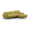 ECKSOFA RECHTS Fusion - Gelb, Textil (260/102cm) - Divani.store