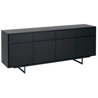 SIDEBOARD Schwarz - Schwarz, Holz/Metall (205/82/45cm) - Furnhouse