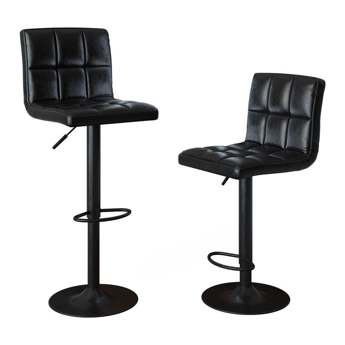 BARSKE STOLICE Sena, Crna, 42 x 94 cm - crna, tekstil (43/94/49cm) - Vicco