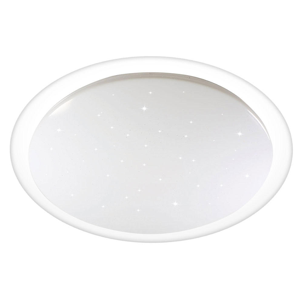 LED DECKENLEUCHTE weiß klar - Weiß, Kunststoff (46.7/7/7cm)