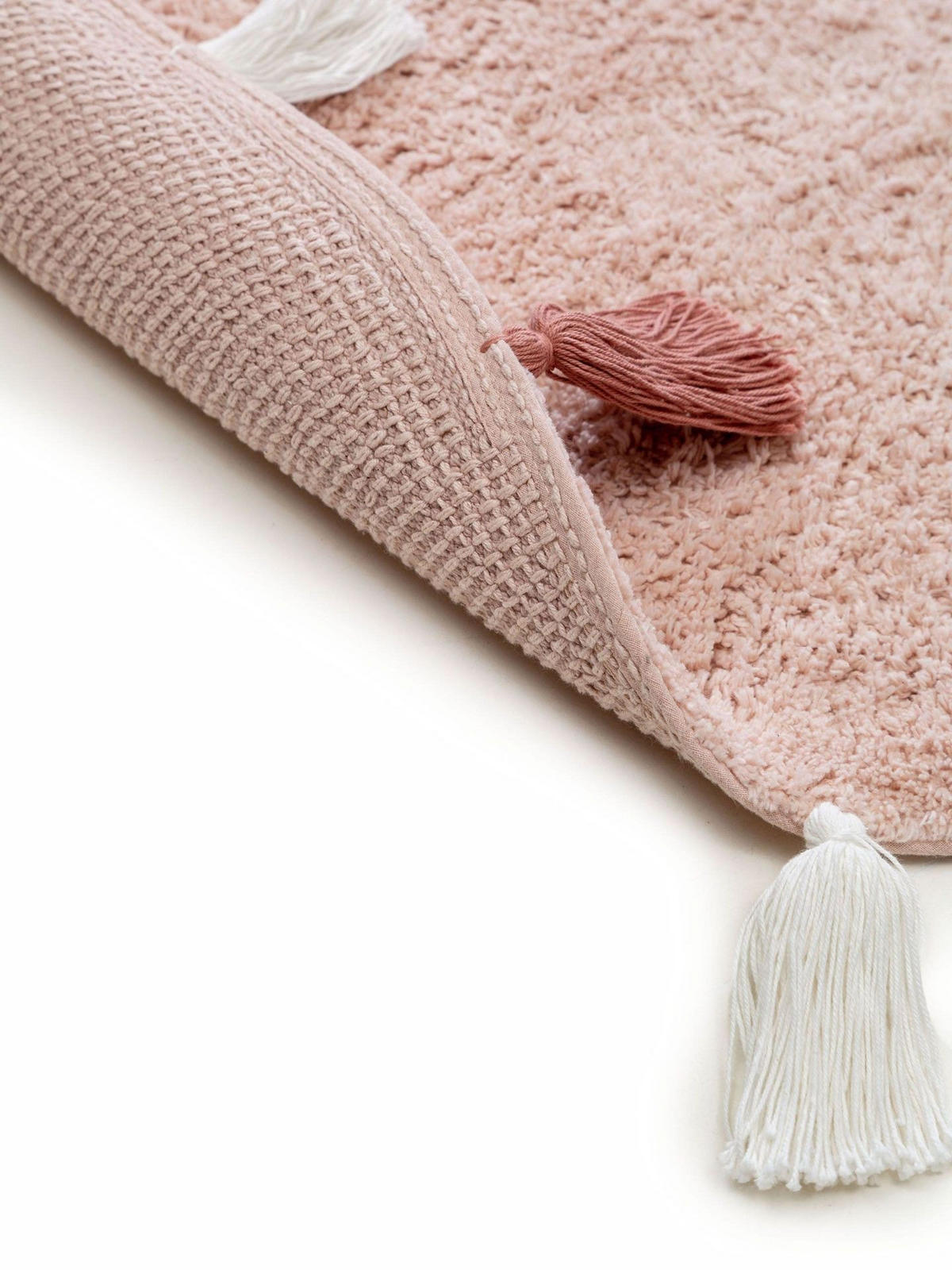 KINDERTEPPICH waschbar Malu Rosa ø 100 cm rund - Rosa, Naturmaterialien/Textil (100/1cm) - KUNSTLOFT