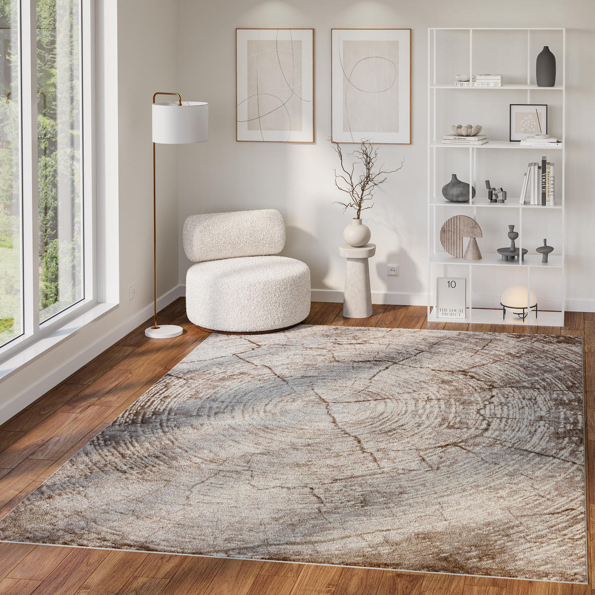 TEPPICH COMO Beige 80/150 cm - Beige, Kunststoff (80/150cm) - Tapiso