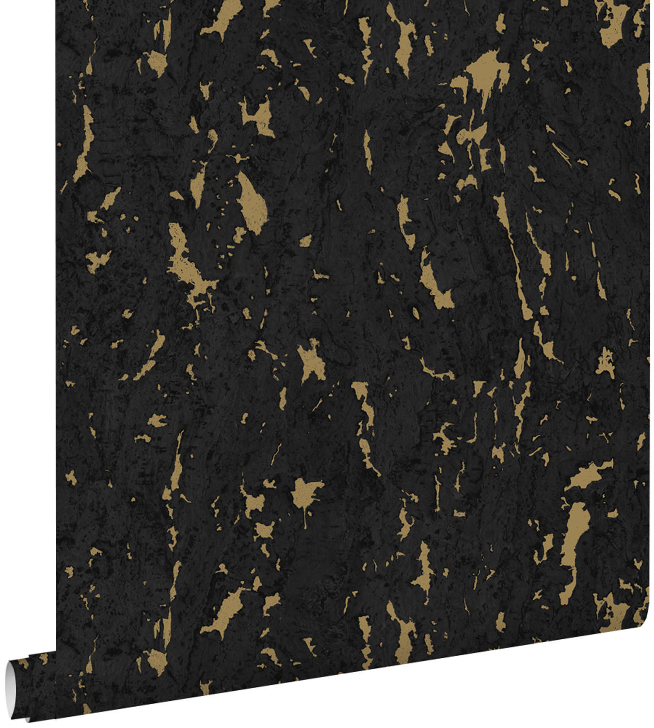 TAPETE Kork 50 x 900 cm - Schwarz, Papier (50/900cm) - ESTAhome