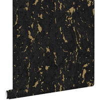 TAPETE Kork 50 x 900 cm - Schwarz, Papier (50/900cm) - ESTAhome