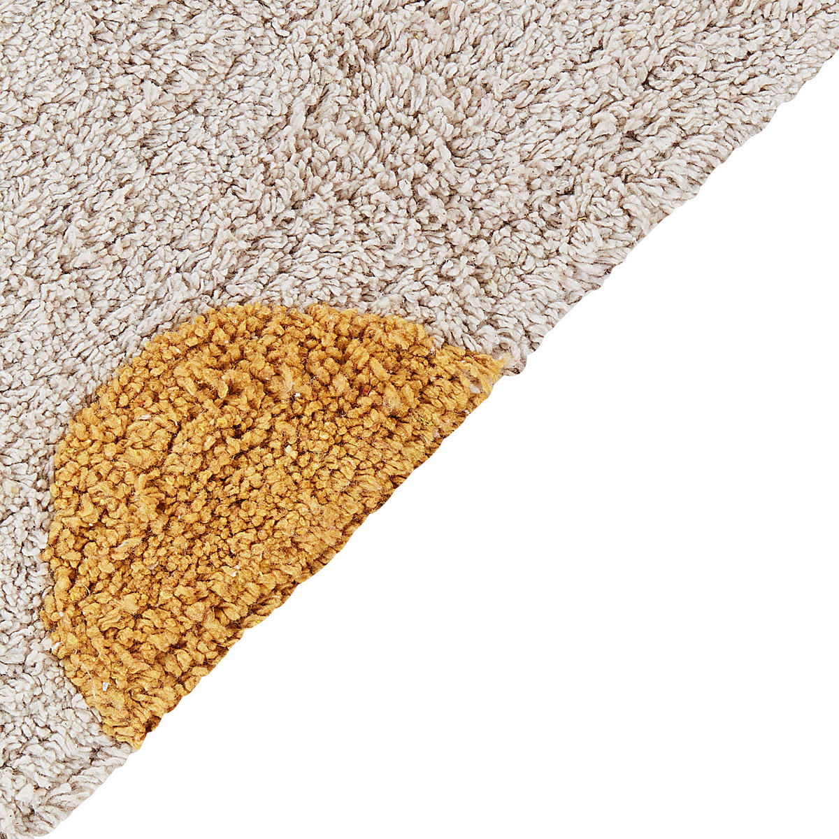 KURZFLOR-TEPPICH Beige 140/200 cm Dardere - Beige/Gelb, Textil (140/200cm) - Beliani